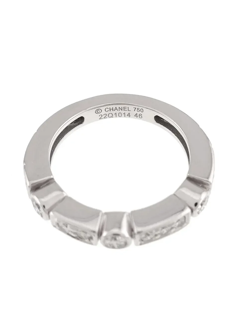 Chanel Ring 18K White Gold With Diamond #357898C17B